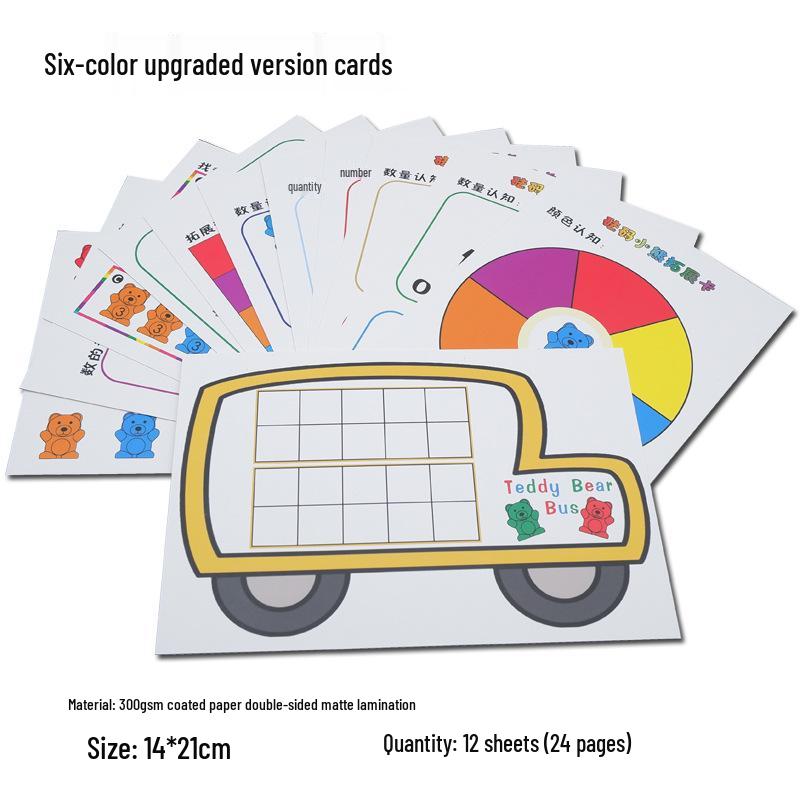 Монтессори Радужные Считающие Мишки Игрушка для Раннего Развития и Сортировки по Цветам