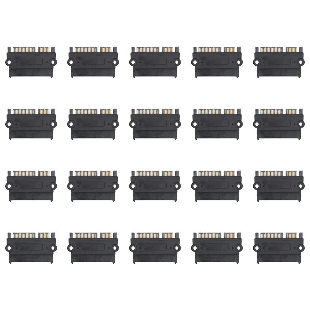Конвертер 7+15 Pin Папа-Мама 22 Pin Адаптер Питания и Данных SATA на SATA Разъем-Адаптер Передачи Данных и Питания 1-20 ШТ.