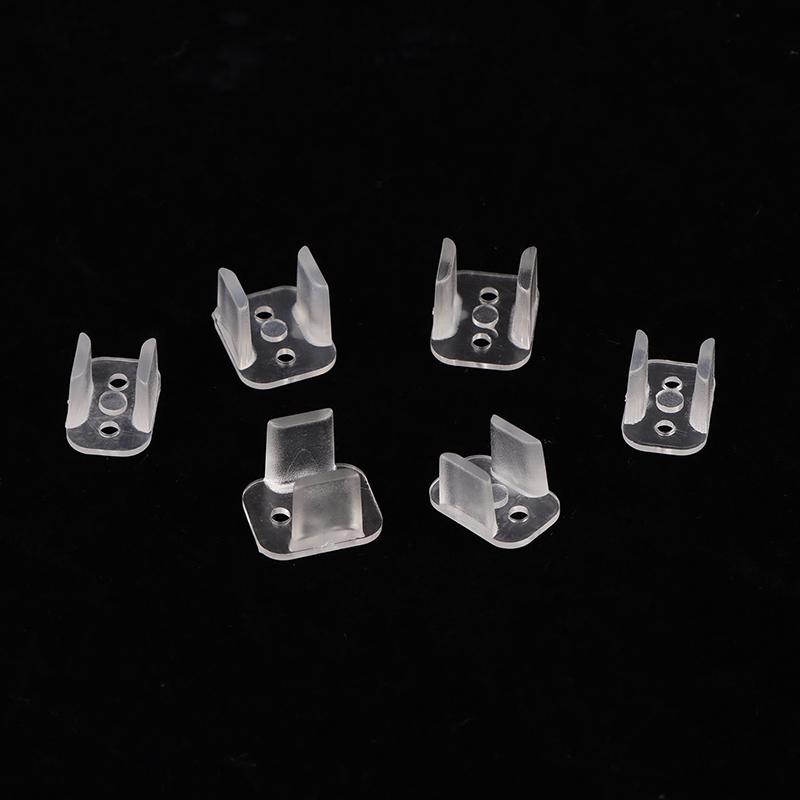 20 шт. неоновых полосок 6X12 мм / 8X16 мм светодиодные крепежные АБС-пластиковые монтажные зажимы светодиодные крепежные АБС-пластиковые монтажные зажимы