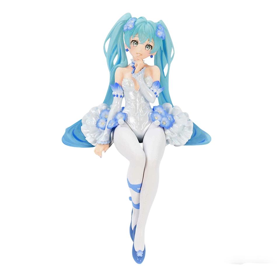 Новые 2 шт. Аниме фигурка Хацунэ Мику Розовый сакура сидячая поза ПВХ Фигурка на шарнирах модель игрушка украшение коллекционные подарки