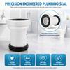 PP Rubber Material Toilet Drain Pipe Fitting  Bathroom Toilet Installation