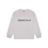 Essentials Long-Sleeve T-Shirt Oatmeal Unisex Tops Grey 0125250500230260