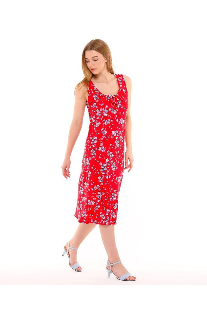 Женское платье большого размера, хлопковое платье без рукавов с толстыми бретелями и чашечками, платье больших размеров из чесаного хлопка