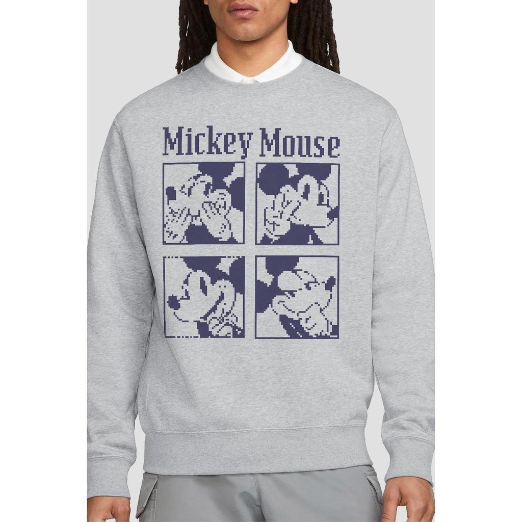 Disney Unisex Adult Mickey Mouse Pixelated Sweatshirt