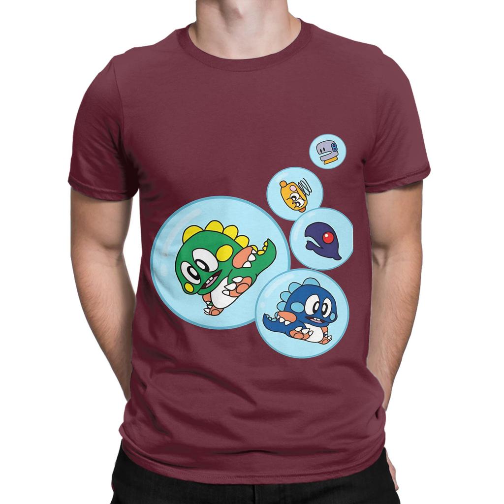 Bubble Novelty Graphic 100 Cotton TShirt Bubble Bobble Tees Tops For Unisex