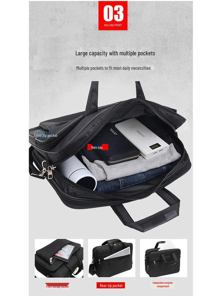 Мужская многофункциональная деловая сумка для MacBook - нейлоновая сумка 15,6" и 17"