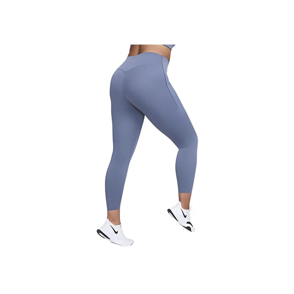 Nike Universal Solid High-Waisted Tight Nine-Point Sports Pants Women Pants Finn-Blue Black DQ5898-491