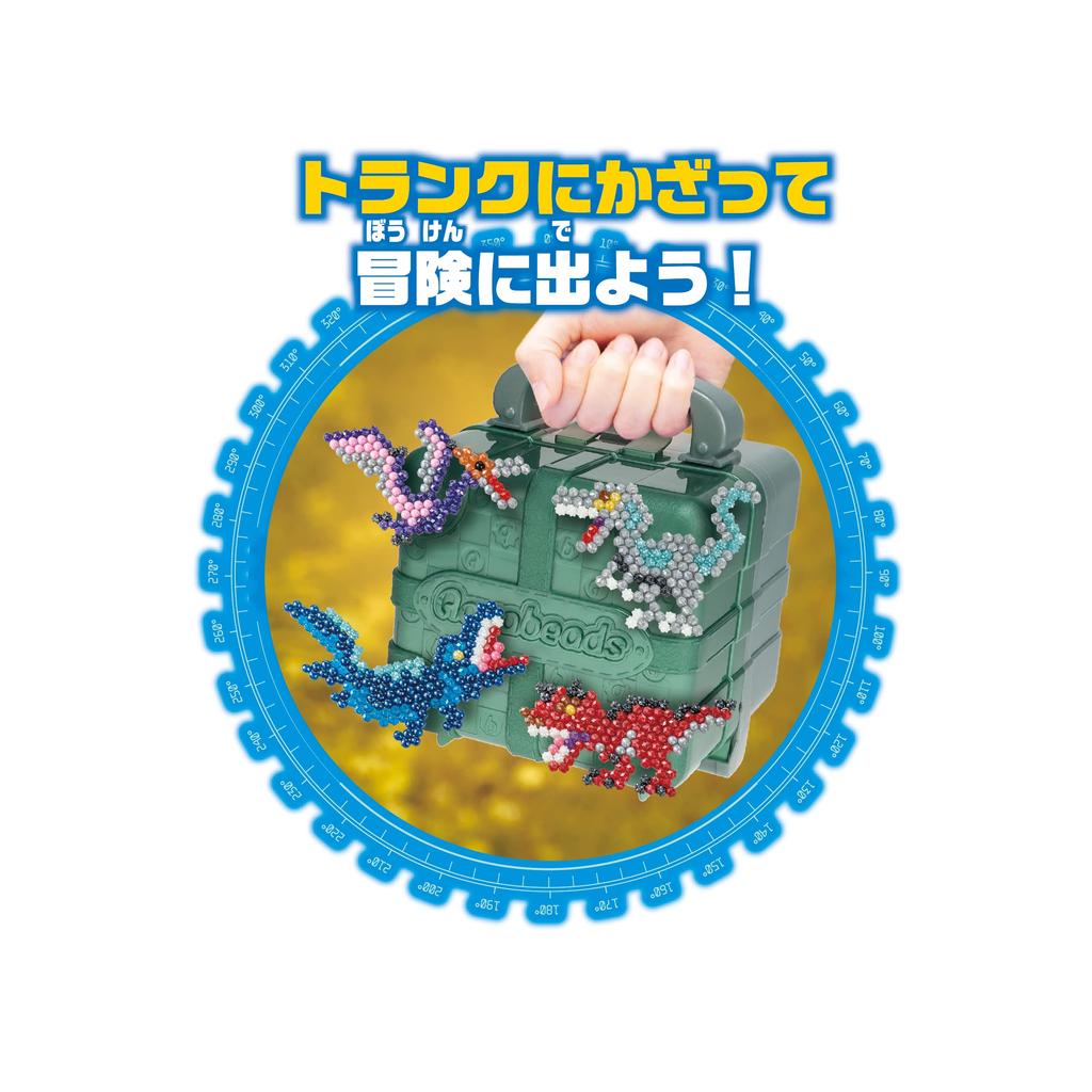 Aquabeads Набор бусин с персонажами World Adventure ST Mark Сертификация Возрастная игрушка Water Sticking Making Toy Aquabeads EPOCH EPOCH [Jurassic Trunk] AQ-S95