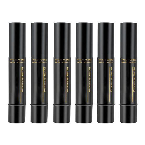 6 шт. 3-в-1 ручка для лака для ногтей быстросохнущая без УФ акриловая краска ручка для ногтей водостойкая портативная для путешествий дома салона DIY женская ручка для нейл-арта