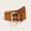 Maillard Styles Suede Leather Wide Belt Trendy Business Waist Strap Trouser Dress Belts  Gifts
