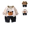 Kids Casual Long-Sleeve Set, Comfortable Daily Wear Outfits