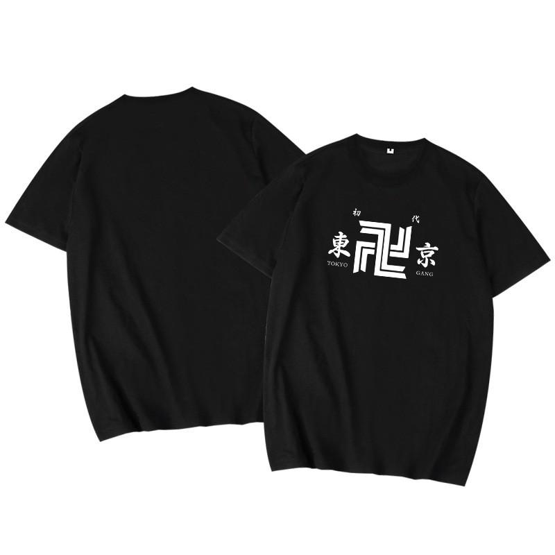 Tokyo Revengers Short Sleeve T-Shirt Manjiro Sano Ken Ryuguji Mans Cotton Printed Tee Teens