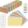 Horizontal Line Loose-Leaf Index Cards Double-sided Flash Cards High-quality Revision Cards Office