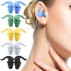 1 Pair Swimming Ear Plugs Waterproof Silicone Washable Reusable Noise Reduction Work Study Sleeping Bathing Surfing Watersports Earplugs