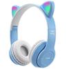 Мультяшные Светящиеся Кошачьи Ушки Беспроводные Bluetooth Стерео Наушники P47M
