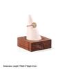 Walnut Jewelry Display Stand Set: Ring Tray & Necklace Mannequin