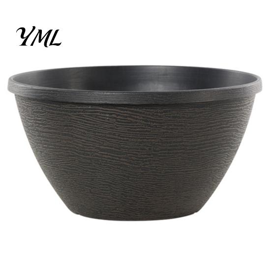 Outdoor Garden Planter Resin Flower Planters, Vintage Plant Pot with Drainage Hole & Saucer, Lightweight Stable Container for Indoor Outdoor,