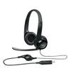 Logitech Headset USB Connection Noise Canceling with Microphone H390r Stereo Control Lightweight Microphone Headphones Headphones Black Windows Mac Ch