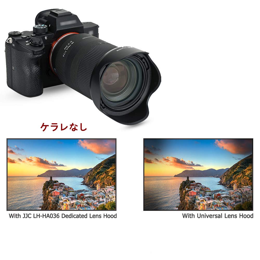 JJC Реверсивная бленда Tamron HA036 Совместима с Tamron Di III RXD Tamron Di VC RXD Совместима с Sony A99II Бленда, 28-75mm F2.8 (Модель А036) /