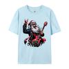 Rock Roll Christmas Santa Claus Guitar Player T-Shirts Autumn Soft Mens Tee Shirts Pure Cotton T Shirts