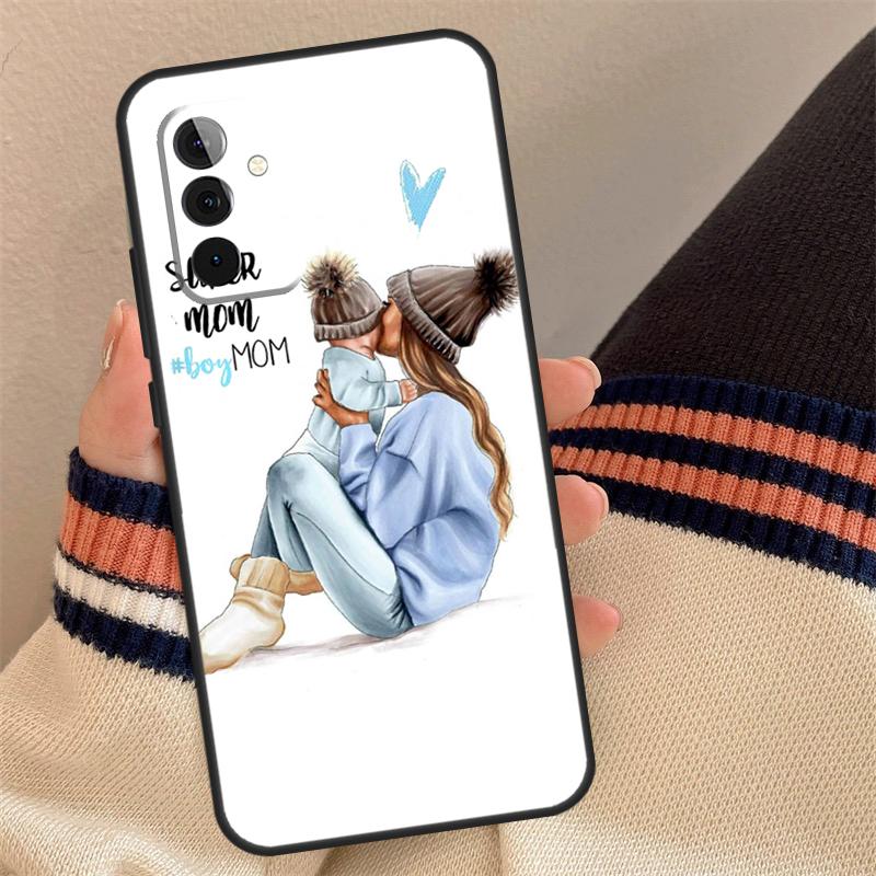 СУПЕР МАМА МАМА МАМА МАЛЫШ Чехол Для Samsung Galaxy A14 A54 A34 A24 A52 A32 A22 A12 A51 A71 A33 A23 A13 A53 Чехол Funda