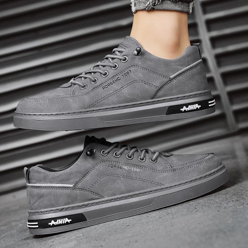 Мужская спортивная обувь, модная повседневная кожаная обувь для мужчин, удобная вулканизированная обувь на толстой подошве, высококачественная легкая мужская обувь