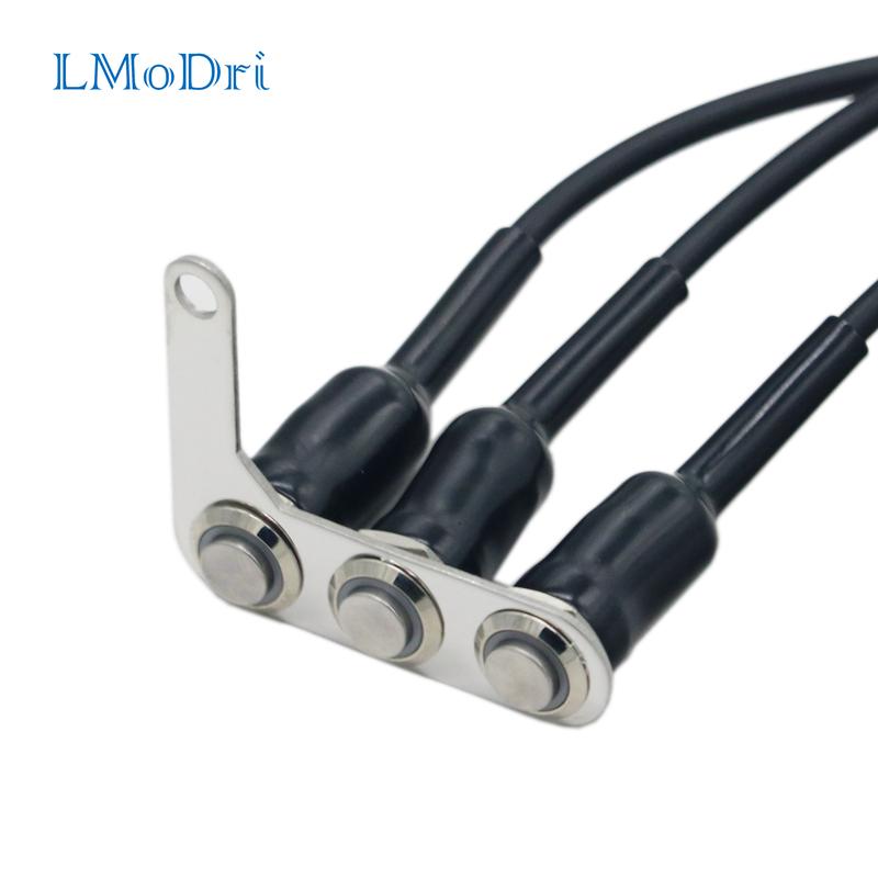 Мотоциклетный переключатель на руле, регулируемое крепление, водонепроницаемые переключатели ВКЛ-ВЫКЛ, 3 кнопки для фар, звуковой сигнал поворота с