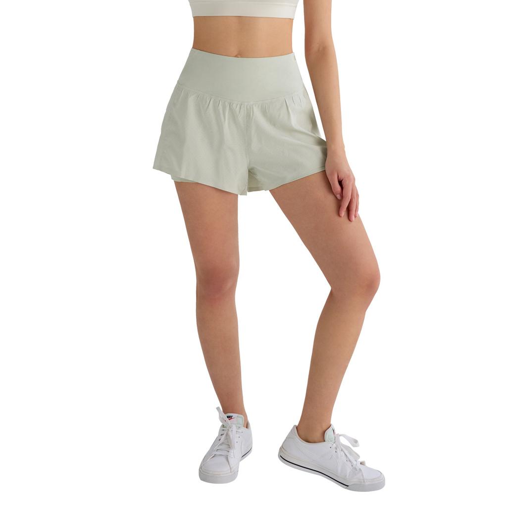 Summer Women's Anti-light Fitness Yoga Pants Cool Breathable Quick-drying Running Shorts