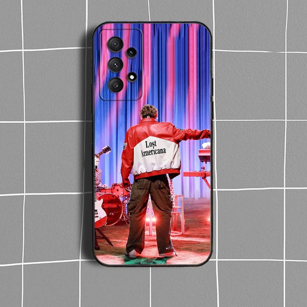 MGK L-LOST A-AMERICANA Phone Case For Samsung Galaxy A73,31,32,72,41,53,52,71,22,5G,Note,J7,8,9 Soft Black Cover