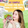 40 Sheets/Set Cartoon Interesting Graffiti Coloring Book Drawing Notebooks Drawing Book Kid Gifts For Kids Teens Relaxation
