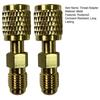 1/2Pcs R32 R454B Refrigerant Brass Adapter Rustproof Universal