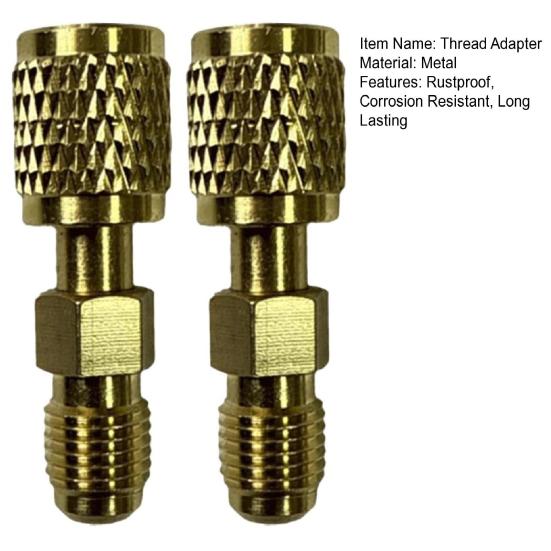 1/2Pcs R32 R454B Refrigerant Brass Adapter Rustproof Universal
