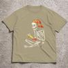 Halloween Skeleton Gamer Tshirt Video Gaming Boys Unisex Tees Tshirt Classic Cool Tshirts Tops Round Short Sleeved Tees Tops