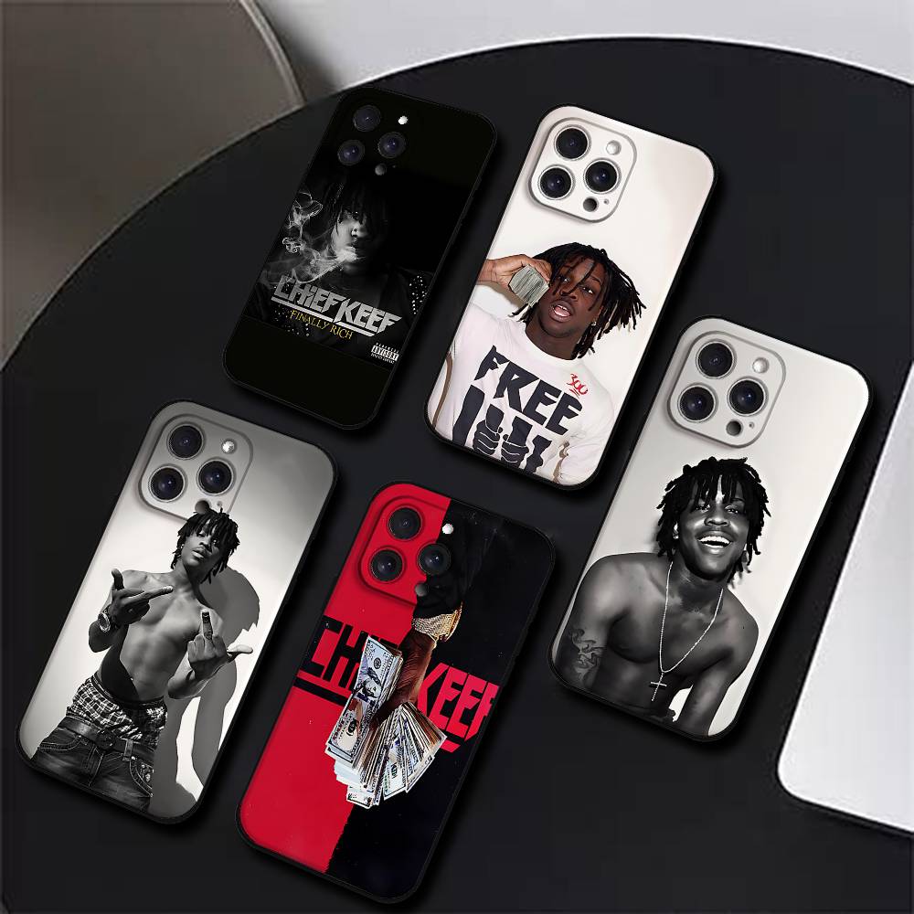 Chief Keef Американский рэпер Чехол для телефона Чехол для телефона Для Iphone 17 16 15 11 13 14 Pro Max X Xr Xs Max 12mini Черный Чехол