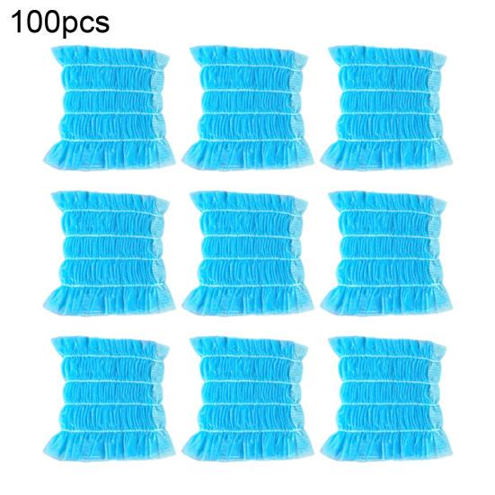 100Pcs Hair Bands Soft Breathable Non-Woven Elastic Fit Disposable Spa Headbands Makeup Beauty Salons Travel Hair Wrap
