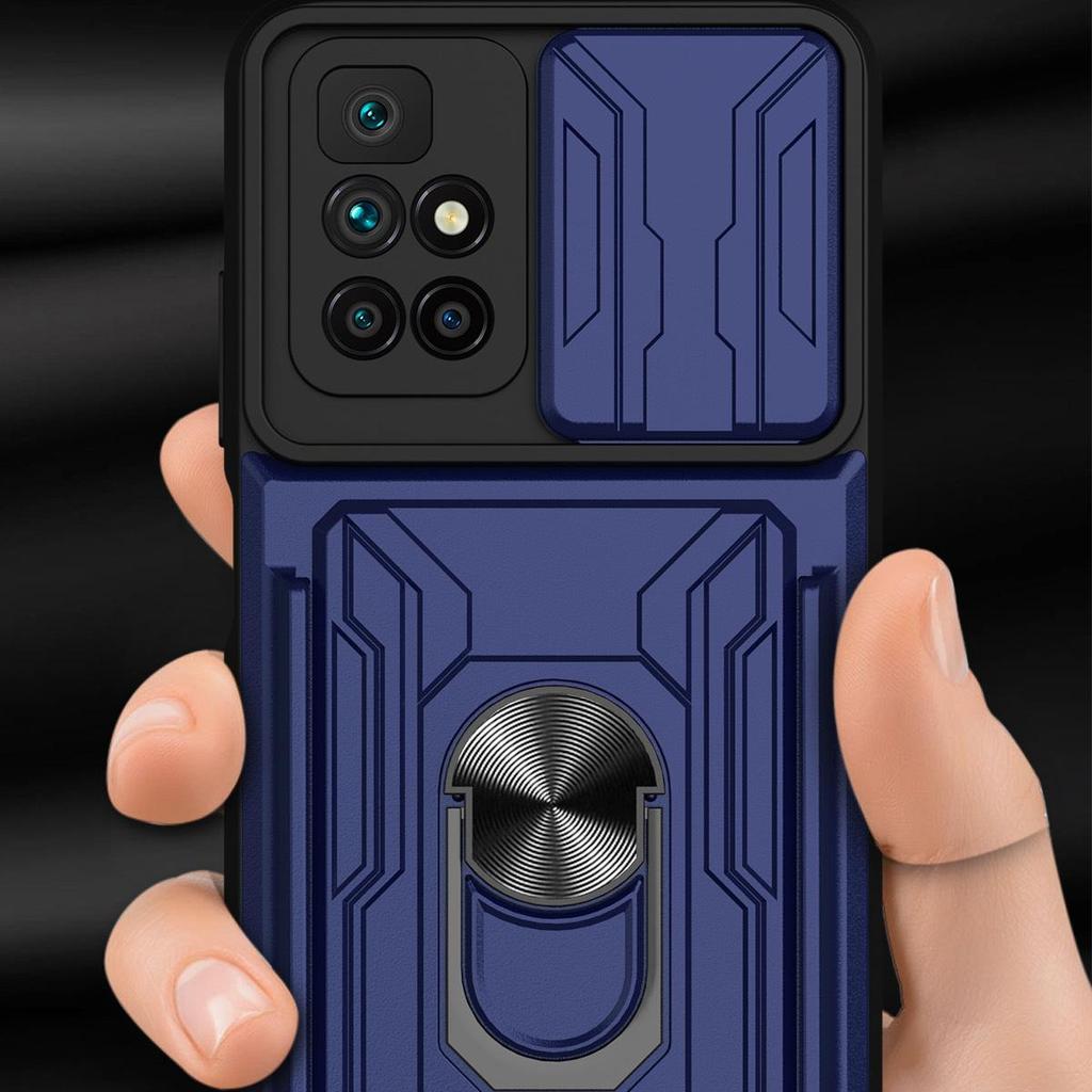 Camera Lens Protection Case For Samsung A02S A22 A12 A30 A50 S20 Ultra iPhone 11 12 13 Pro Max Removable Card Slot Bracket Finger Ring Phone Cover