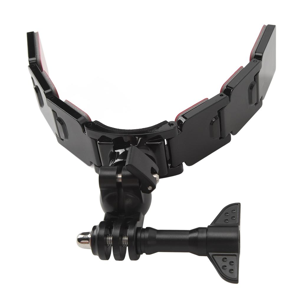 Крепление на подбородок для мотоциклетного шлема для экшн-камеры, 3 секции, съемное, двусторонний скотч, вращение на 360 градусов