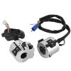 Pair Motorcycle Handlebar Switch Control Button for Turn Signal Headlight Horn 25mm