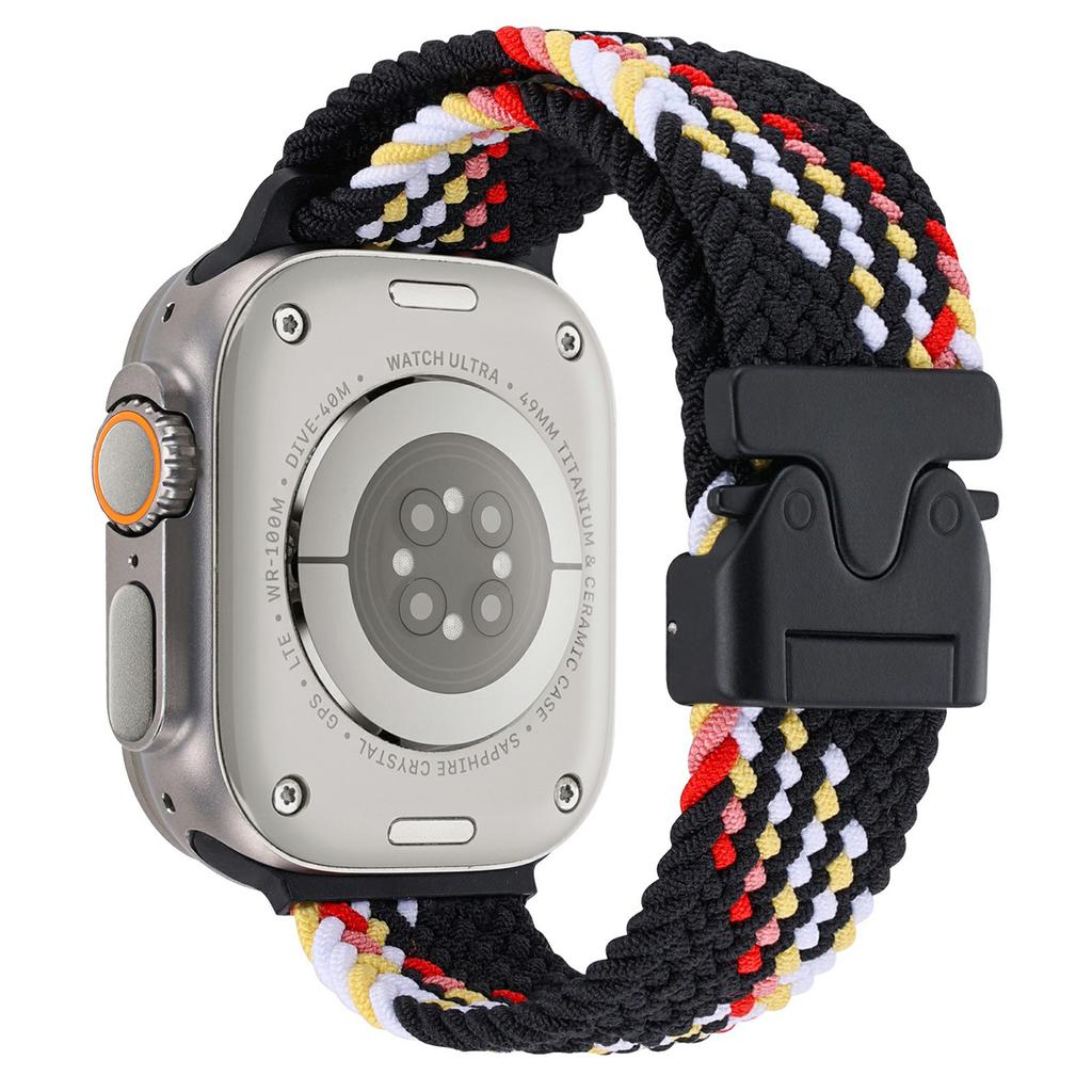 Wrist Strap for Apple Watch Series 10 9 8 7 SE 6 5 4 3 2 1 42mm 41mm 40mm 38mm Parachute Buckle Nylon Braided Watch Band