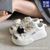 New Niche Original Cute Big Head Ugly Cute Board Shoes Women 2025 Summer Versatile Open Smile Casual Little White Shoes
