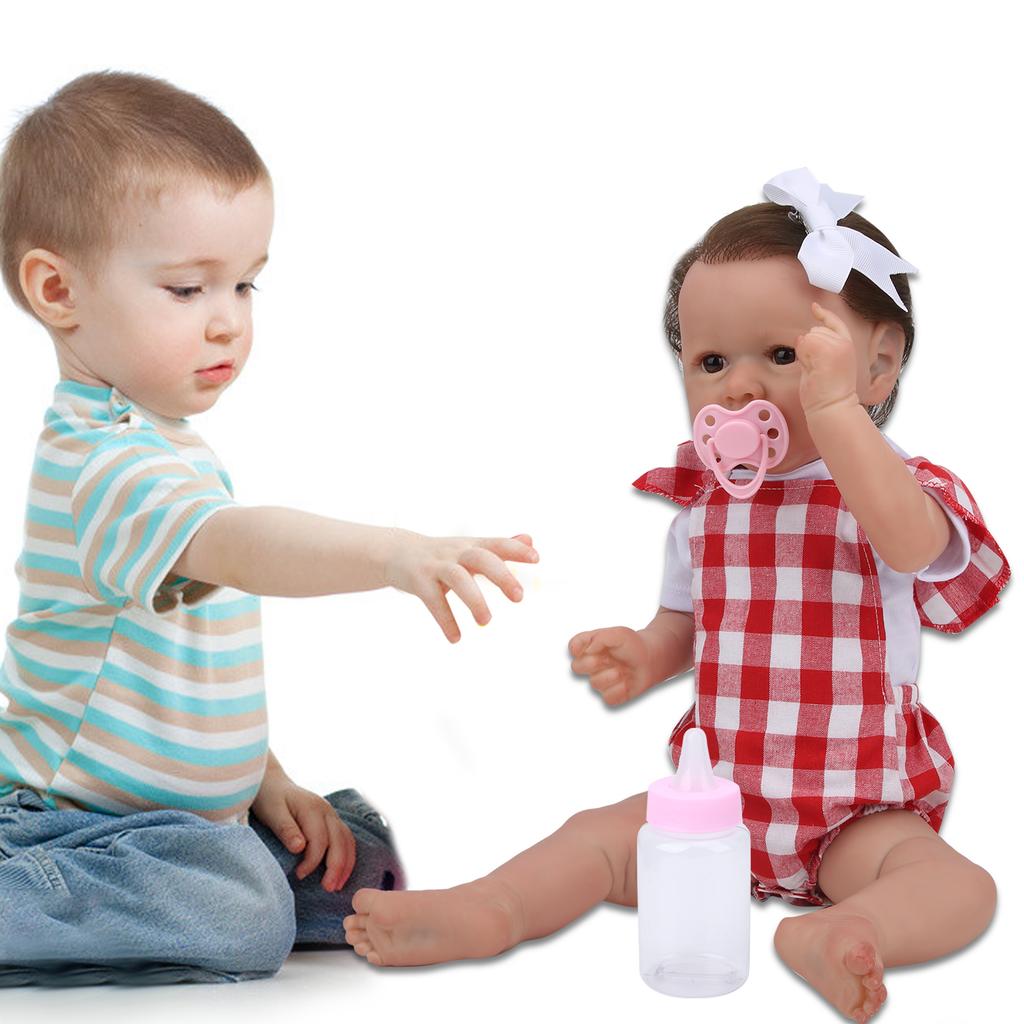 20.8 дюймов Кукла-реборн, имитация новорожденных, девочка, подарок для младенца с соской для кормления