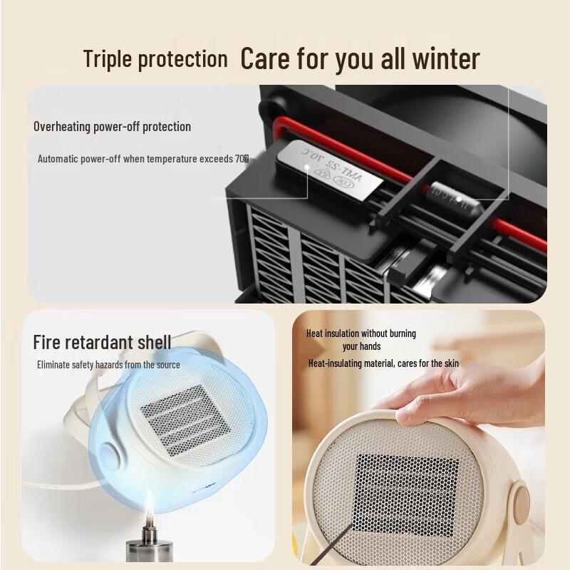 Little Bear Desktop Fan Heater CN plug (adapter included)