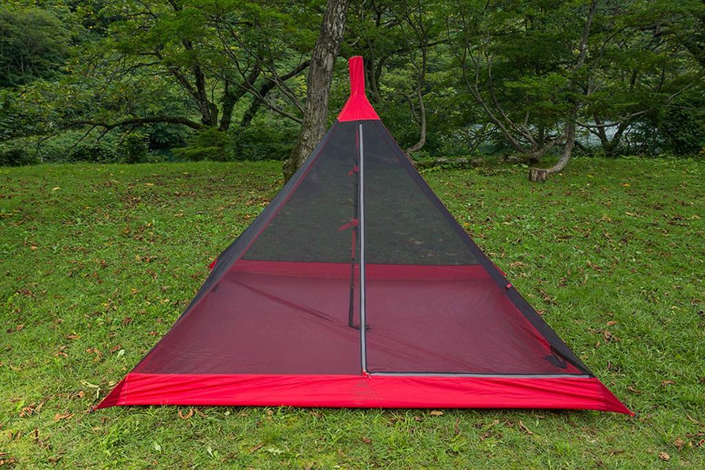MSR Outdoor Camping Monopole Shelter Front Range Bug Shelter for 4 People Japanese 37039 Red [Genuine Product]