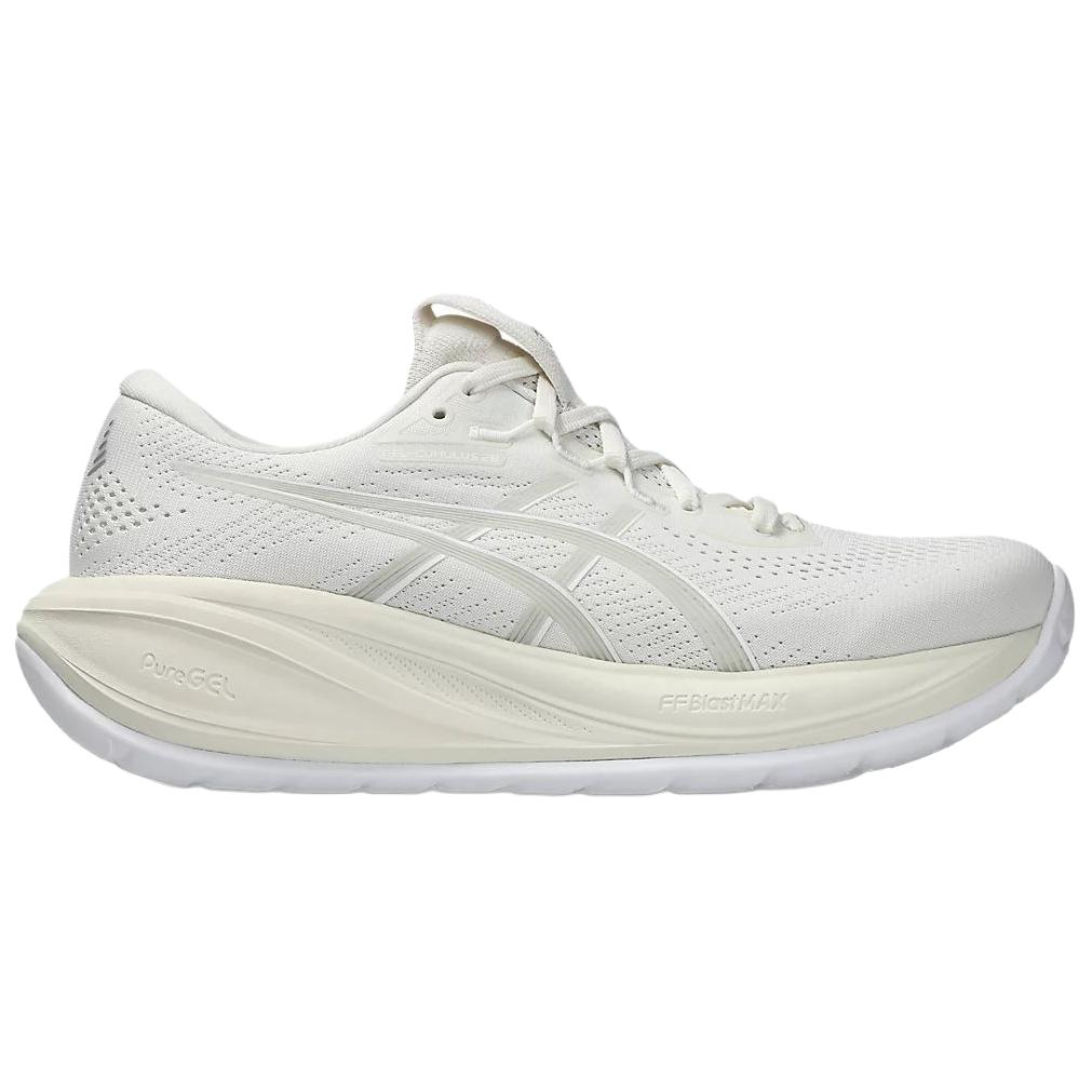 Asics GEL CUMULUS 28 Износостойкие Дышащие Беговые Кроссовки Женские Экрю 1012B916-100