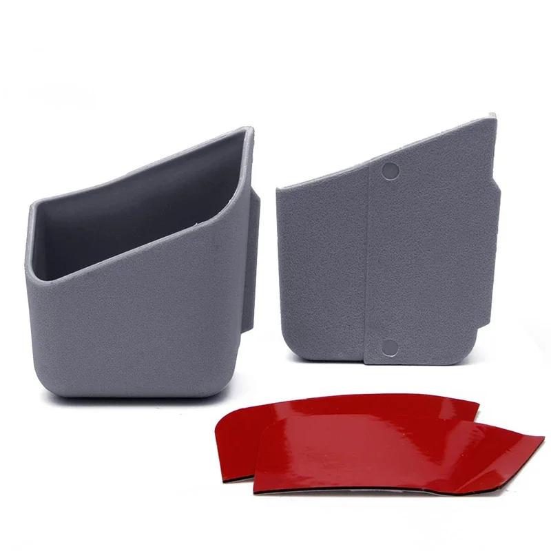 1Pair Universal Car Organizer Glasses Phone Holder Storage Organizer Black Phone Fashion Dashboard Tidy Auto Accessories