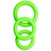 Set De 3 Anneaux Pour Pénis - Ouch - Phosphorescents - Confortables - Extensibles - Silicone