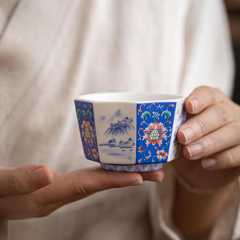 Винтажная эмалированная керамическая чашка для чая Shangqi