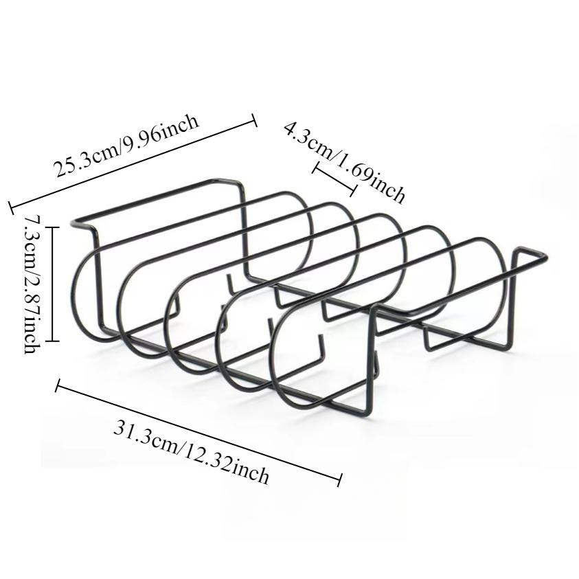 1 шт. Сетка для гриля с антипригарным покрытием, держатель для ребер на четыре ребра, стейк, ребра, бараньи отбивные, инструменты для барбекю на открытом воздухе