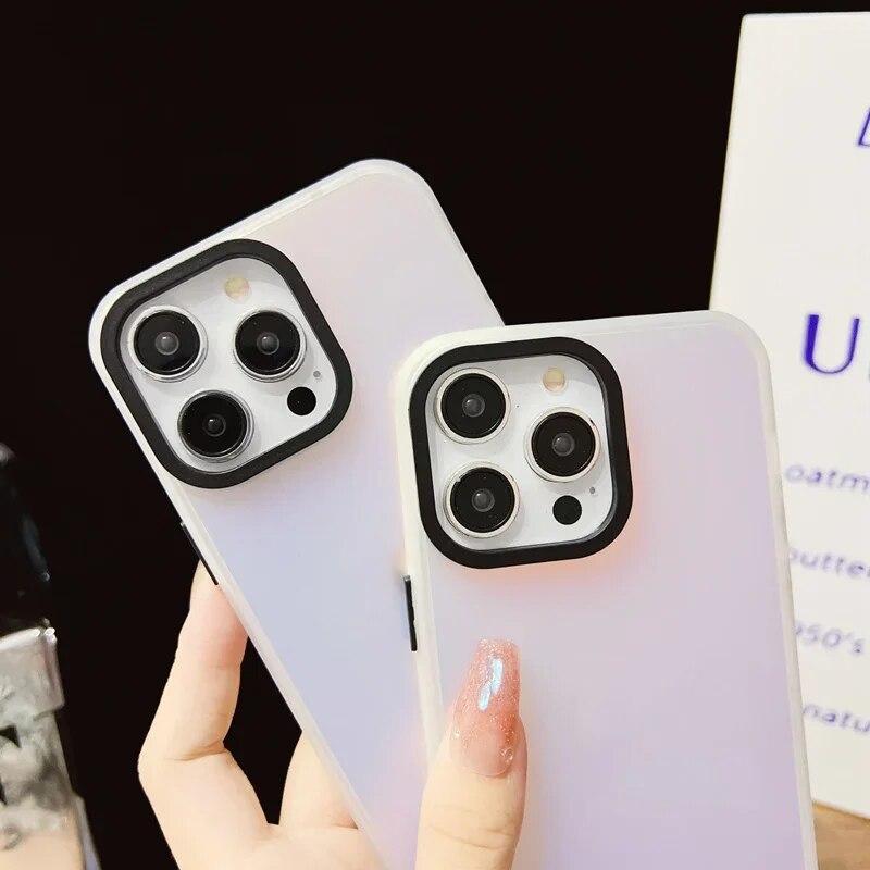 Лазерный матовый акриловый противоударный чехол для телефона для Samsung Galaxy S24 Ultra A54 A14 A23 A33 A24 A52S S23 Plus FE Защитный чехол