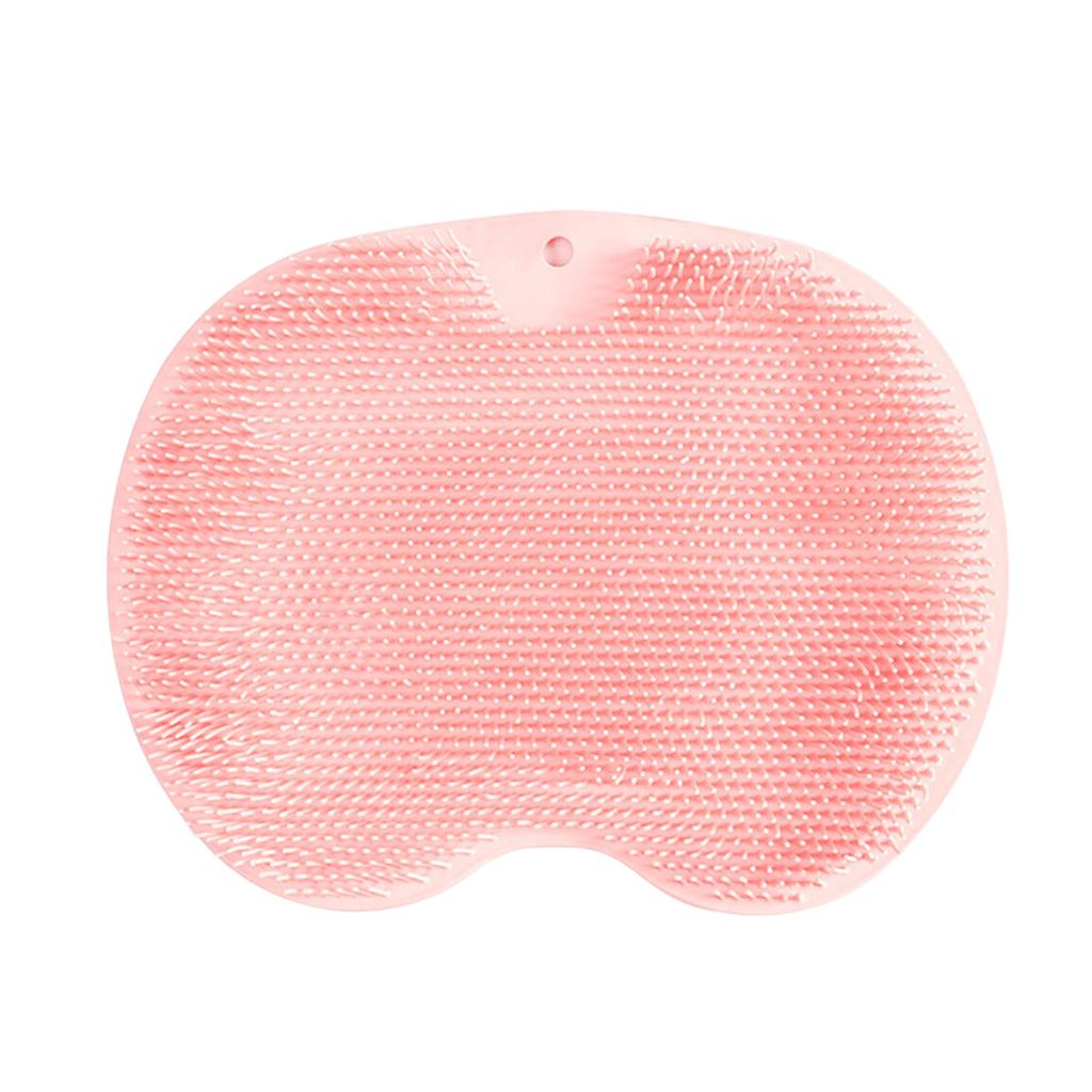 Silicone Massage Foot Cleaner Pad with Suction Cups Silicone Back Foot Washer 11.81x9.06inch for Seniors Men Women Bathroom Use